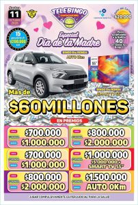 El Telebingo Especial Día de la Madre llega a Gobernador Gregores con más de $60 millones en premios