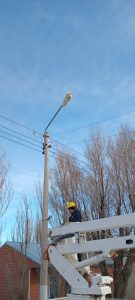 Servicios Públicos avanza con obras de alumbrado público 