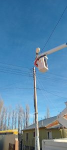 Servicios Públicos avanza con obras de alumbrado público 