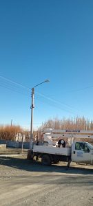 Servicios Públicos avanza con obras de alumbrado público 