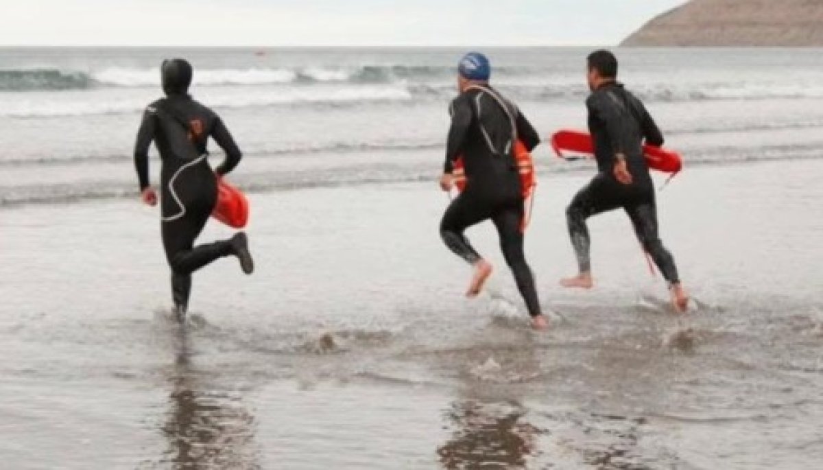 Exitosa jornada interinstitucional de salvamento acuático en Rada Tilly
