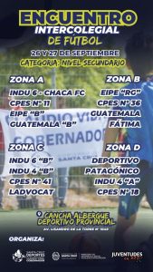 Quedó todo listo: 15 equipos ya conocen sus cruces para el Encuentro Intercolegial de Fútbol