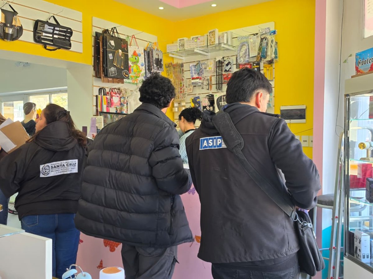 Trabajo y ASIP realizaron operativos conjuntos en Perito Moreno y Los Antiguos