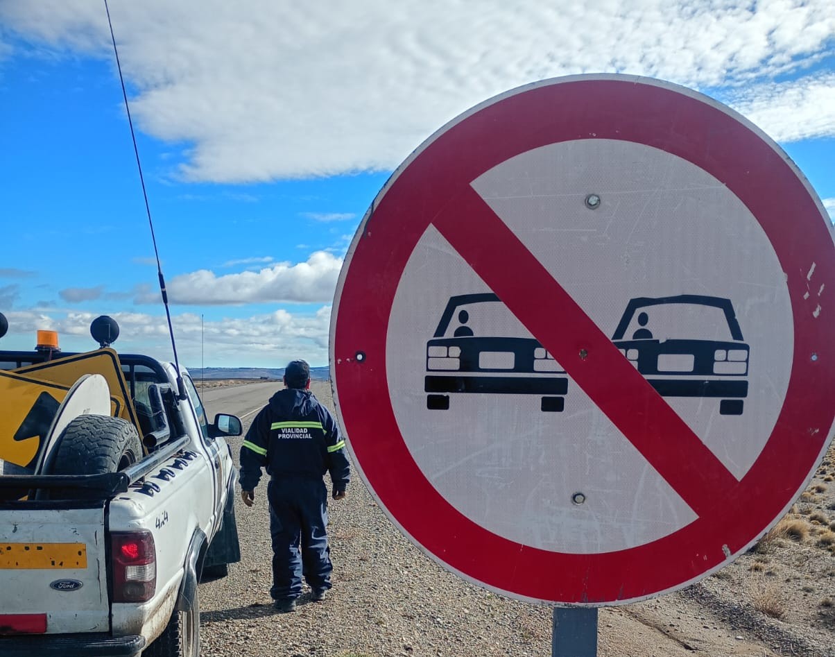 Vialidad Provincial fortalece la señalización en la Ruta Nacional 40