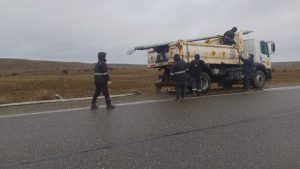 Se desplegaron tareas de mantenimiento en la Ruta Provincial N°5