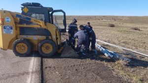 Se desplegaron tareas de mantenimiento en la Ruta Provincial N°5