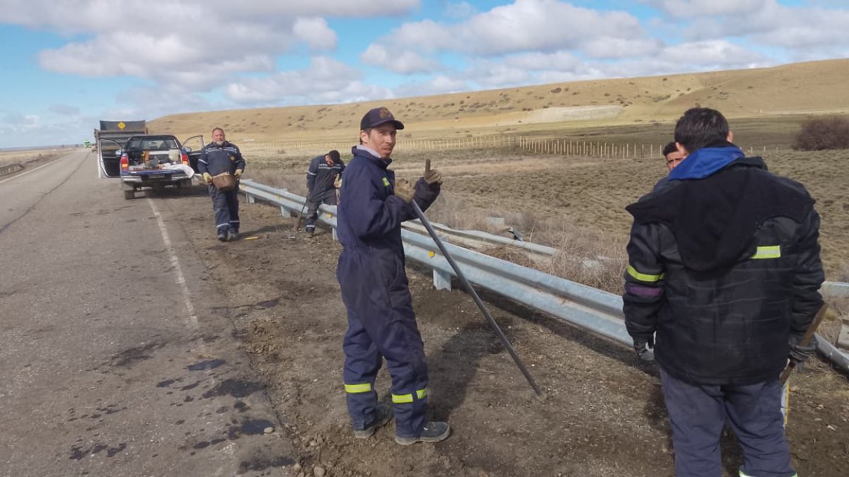 Se desplegaron tareas de mantenimiento en la Ruta Provincial N°5