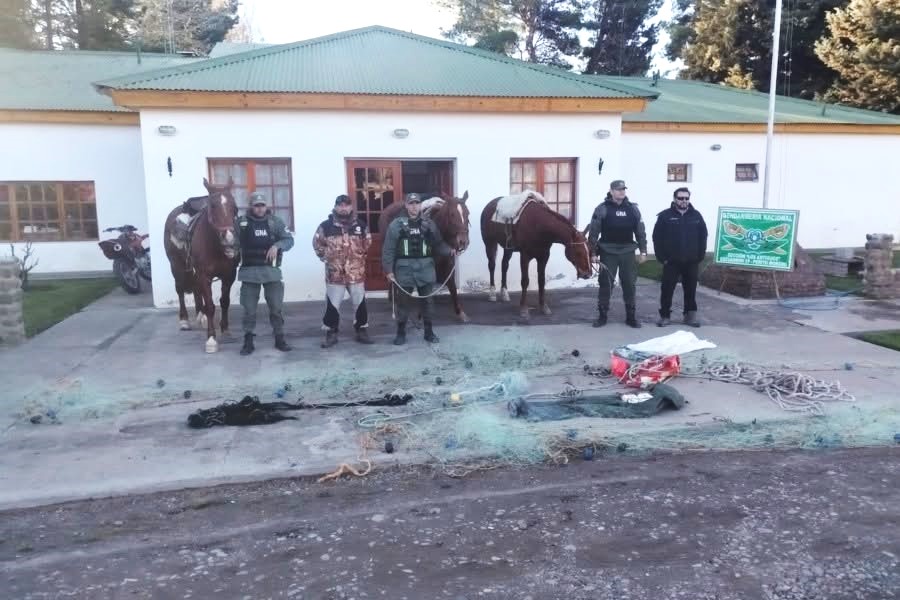 Pesca y Gendarmería secuestraron redes en el Río Jeinimeni