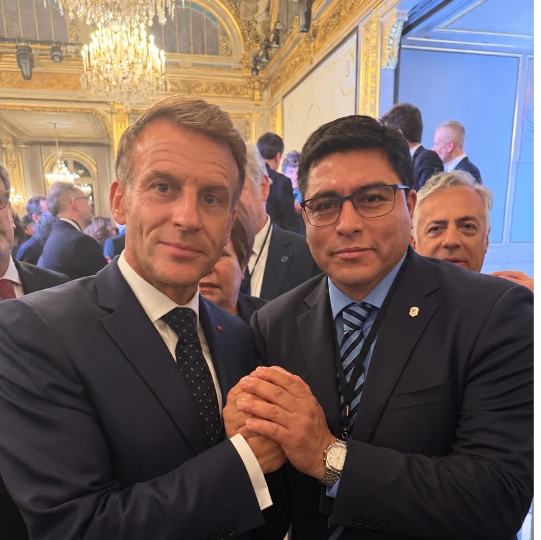 Vidal participó del encuentro con Macron y ratifico la necesidad de abrir nuevos mercados para Santa Cruz
