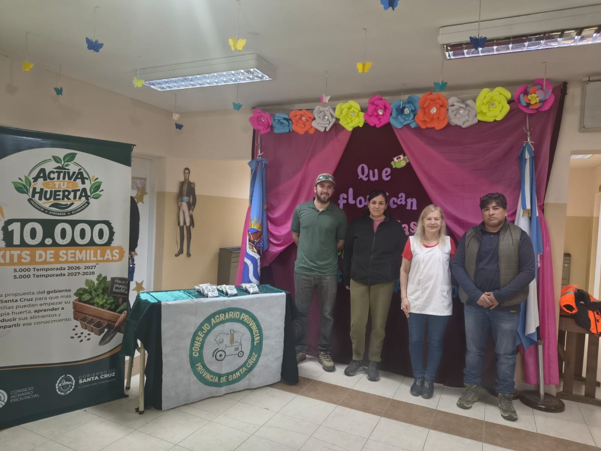 El programa "Activa tu Huerta" llegó a las escuelas rurales