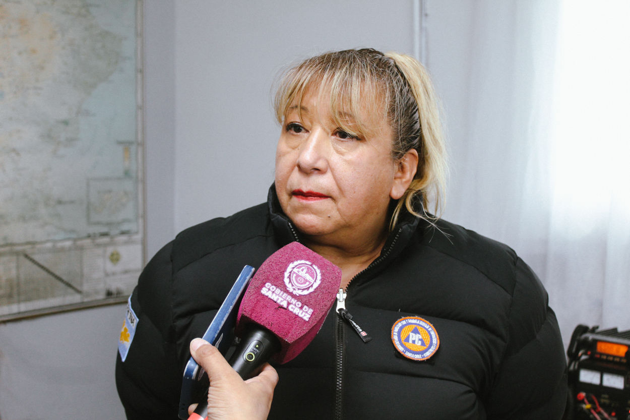 Sandra Gordillo, subsecretaria de Protección Civil, Emergencia  Catástrofes.