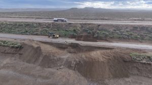 Comenzaron los trabajos en el socavón de la Ruta Nacional N°3