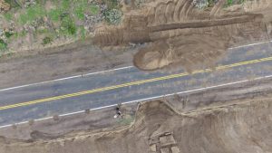Avanzan los trabajos clave para reparar el socavón en la Ruta Nacional N.º 3