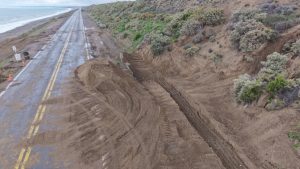 Avanzan los trabajos clave para reparar el socavón en la Ruta Nacional N.º 3