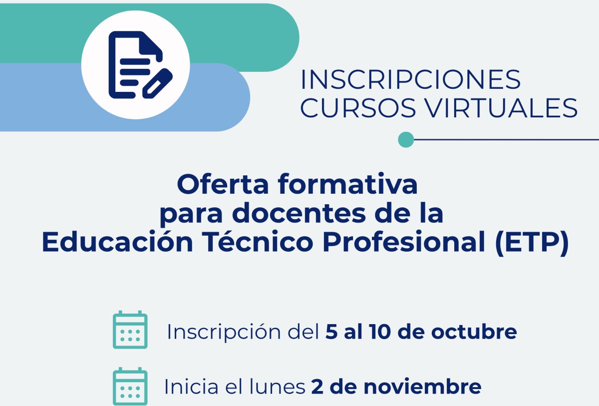 Educación convoca a inscribirse en la oferta formativa virtual del CeNET