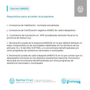 Plan Santa Cruz Protege: Requisitos y condiciones para acceder al mismo