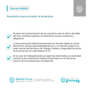 Plan Santa Cruz Protege: Requisitos y condiciones para acceder al mismo