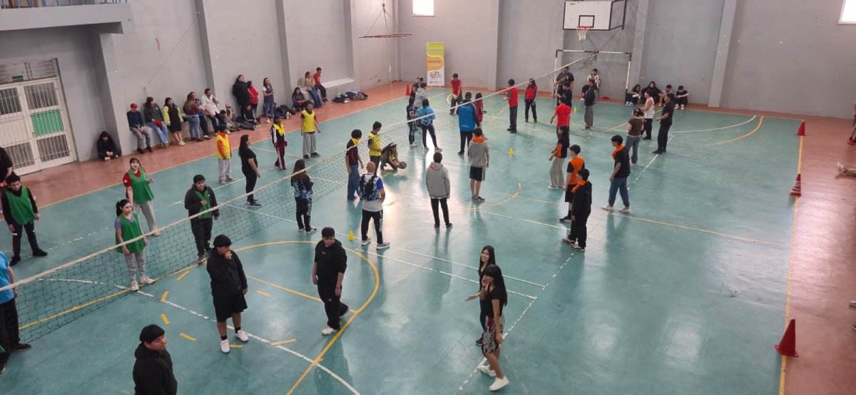 Encuentro de Juegos Escolares en Newcom en Río Gallegos