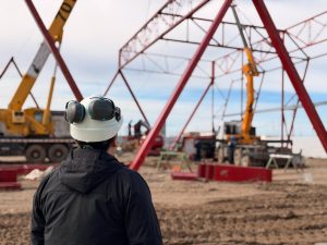 Pico Truncado: la construcción del nuevo polideportivo ya cuenta con un 75% de avance