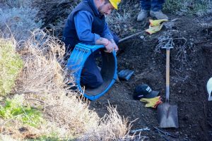 Servicios Públicos trabaja en la reparación del acueducto de Palermo Aike y prevé restablecer el bombeo al mediodía