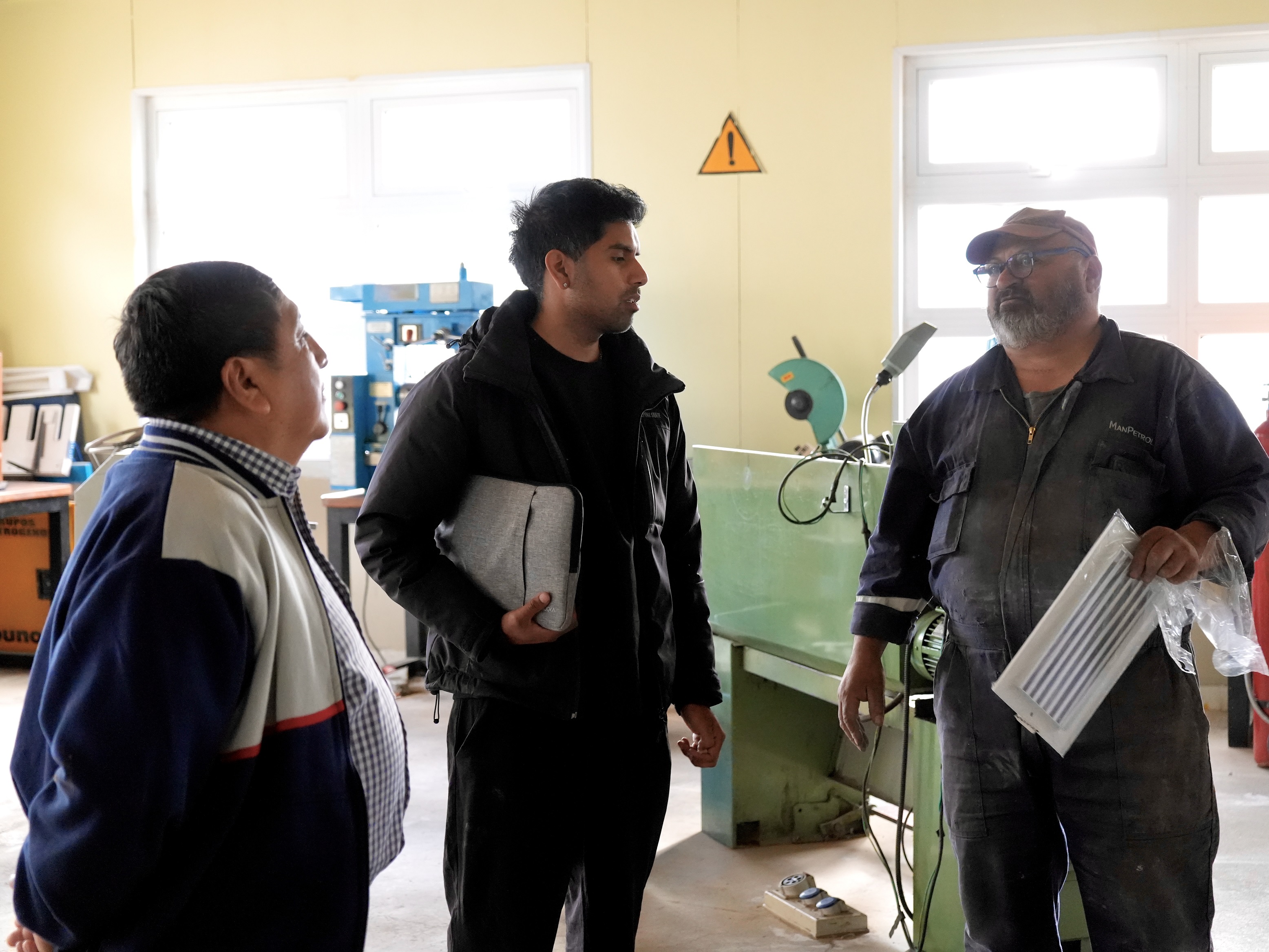 Se intensifican las obras de infraestructura en la Escuela Industrial N° 7 de Las Heras