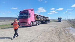 Vialidad Provincial realizó controles de cargas y dimensiones sobre la Ruta Provincial N°5