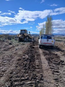 Vialidad Provincial realizó trabajos de mantenimiento y apertura de calles en Lago Posadas