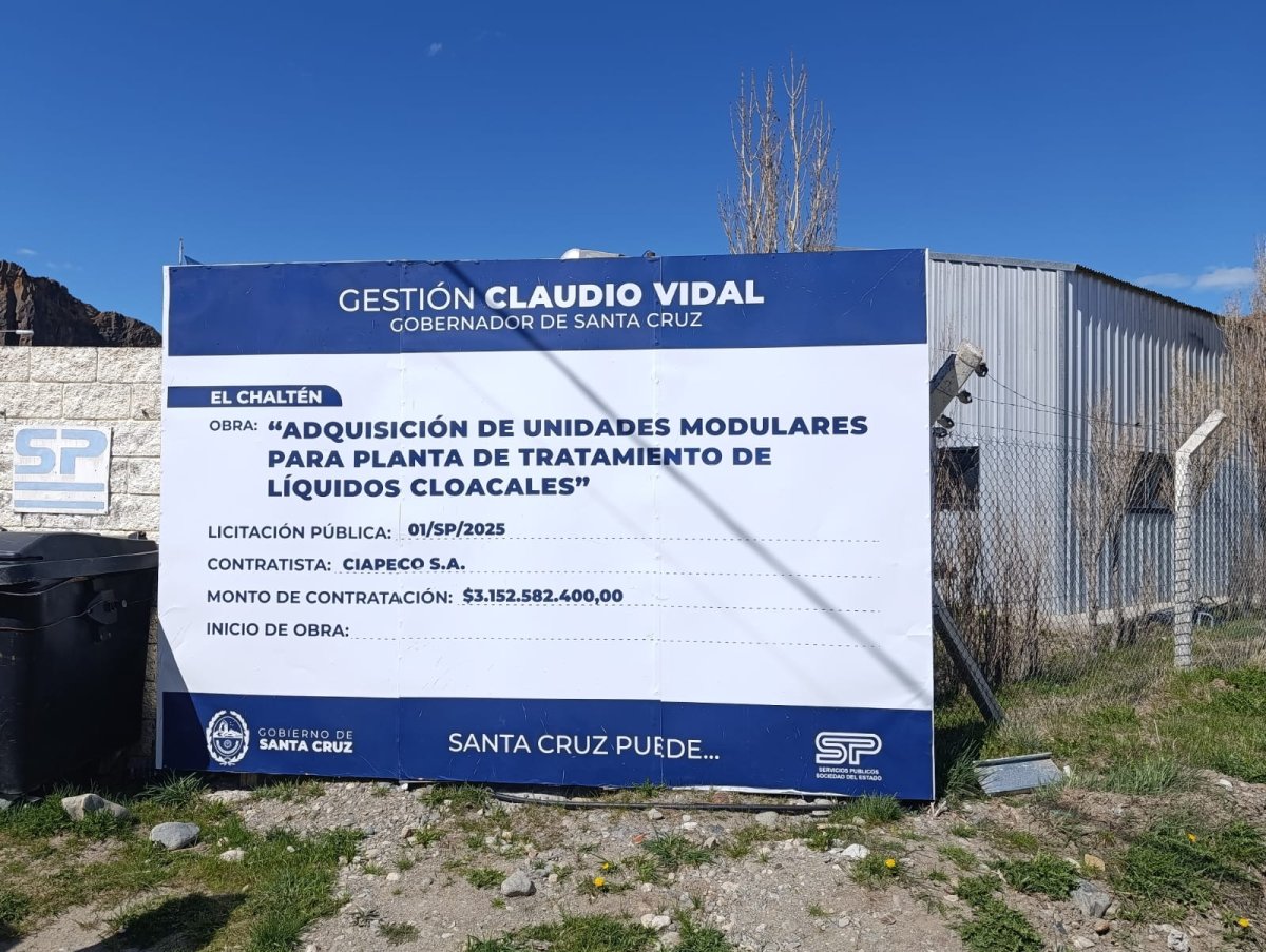 El Chaltén: reactivan obras educativas y avanzan en infraestructura clave para la localidad