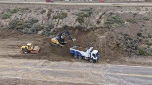 Vialidad avanza con trabajos en la Ruta Nacional N°3 en el sector de La Lobería 