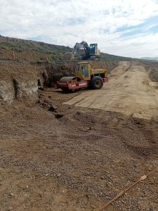 Vialidad avanza con trabajos en la Ruta Nacional N°3 en el sector de La Lobería 