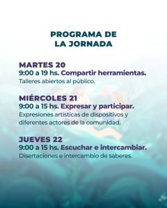 Salud invita a participar de las jornadas “Voces que transforman: Experiencias, Derechos y Salud Mental”