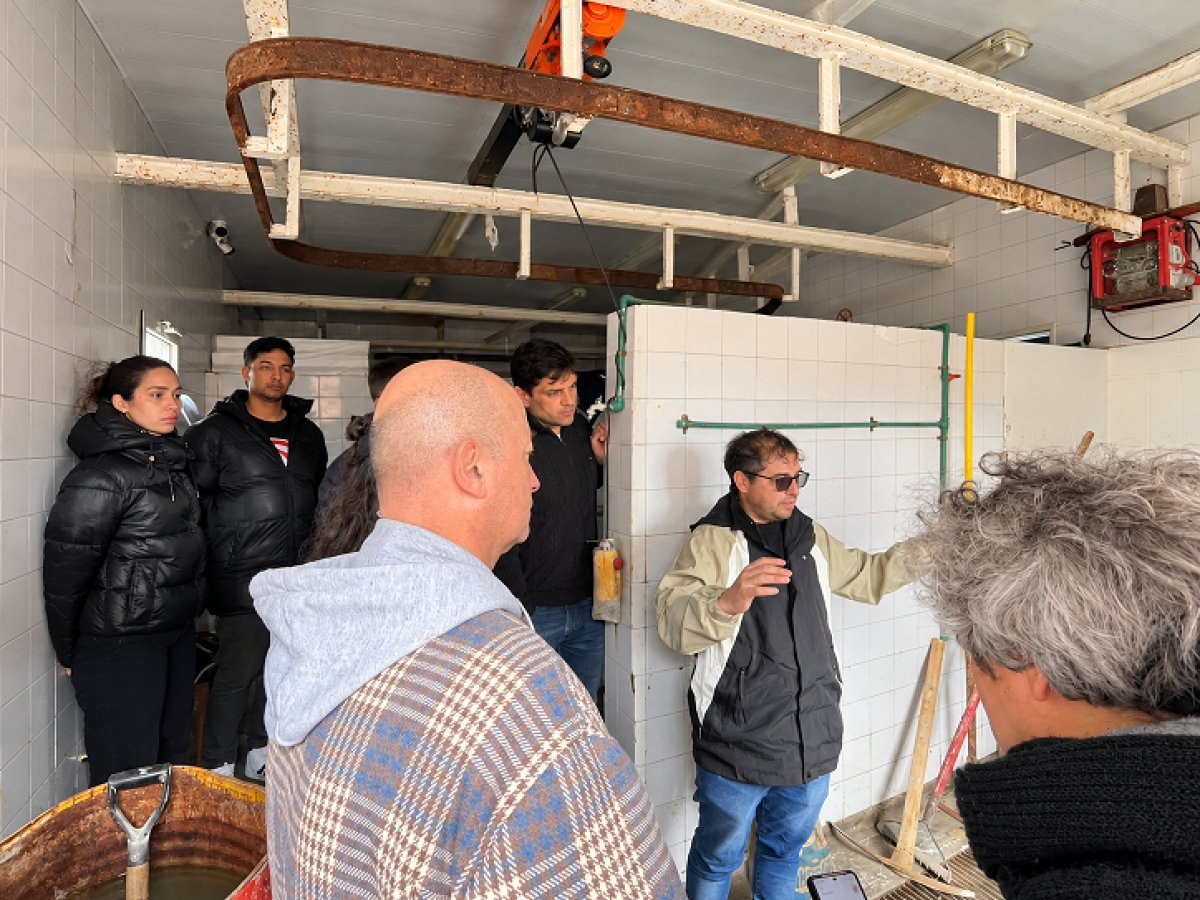 Recorrieron las obras del matadero municipal de Puerto Deseado