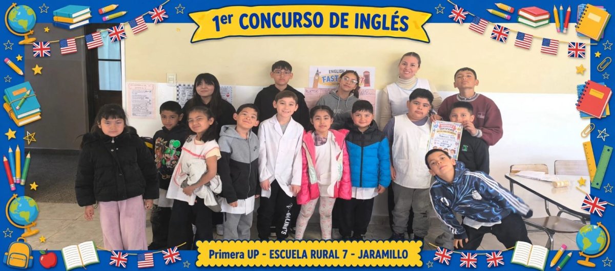 Se realizó el Primer Concurso de Inglés "Fast & Smart" en la Escuela Rural N° 7 de Jaramillo