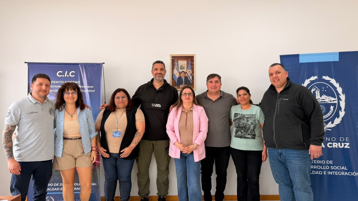 Georgion mantuvo reuniones de trabajo con autoridades de Perito Moreno para fortalecer la articulación institucional