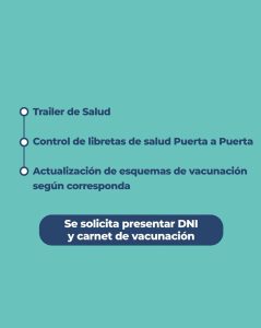 El tráiler de Salud llega al Barrio 240 Viviendas
