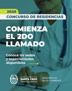 Salud anuncia el 2° llamado a concurso provincial de Residencias 2026