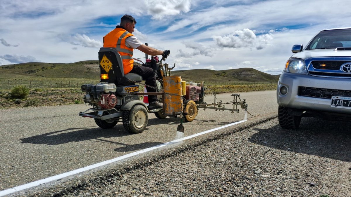 Demarcación sobre la Ruta Provincial Nº 27.