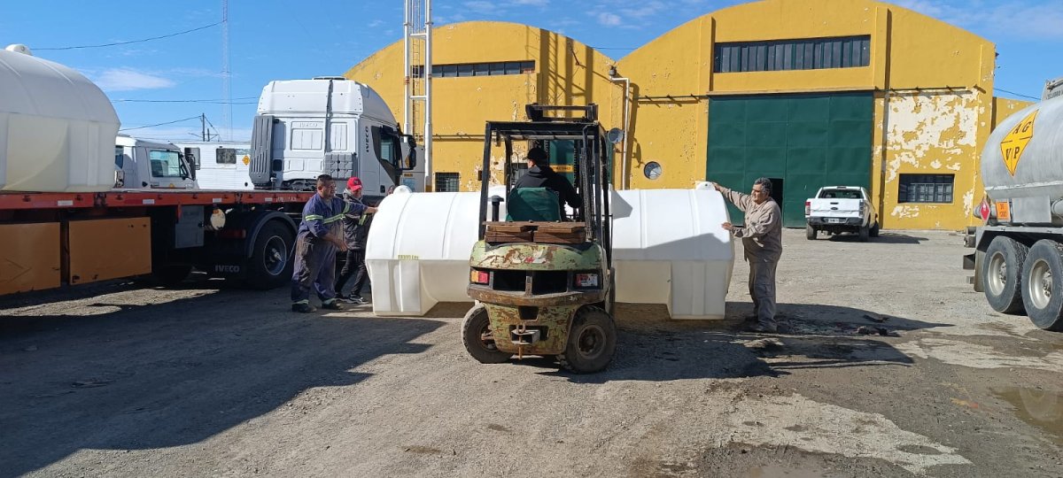 Vialidad Provincial incorporó tres tanques de almacenamiento