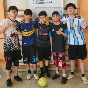Estudiantes de la Escuela Industrial N° 5 compartieron una jornada de fútbol 