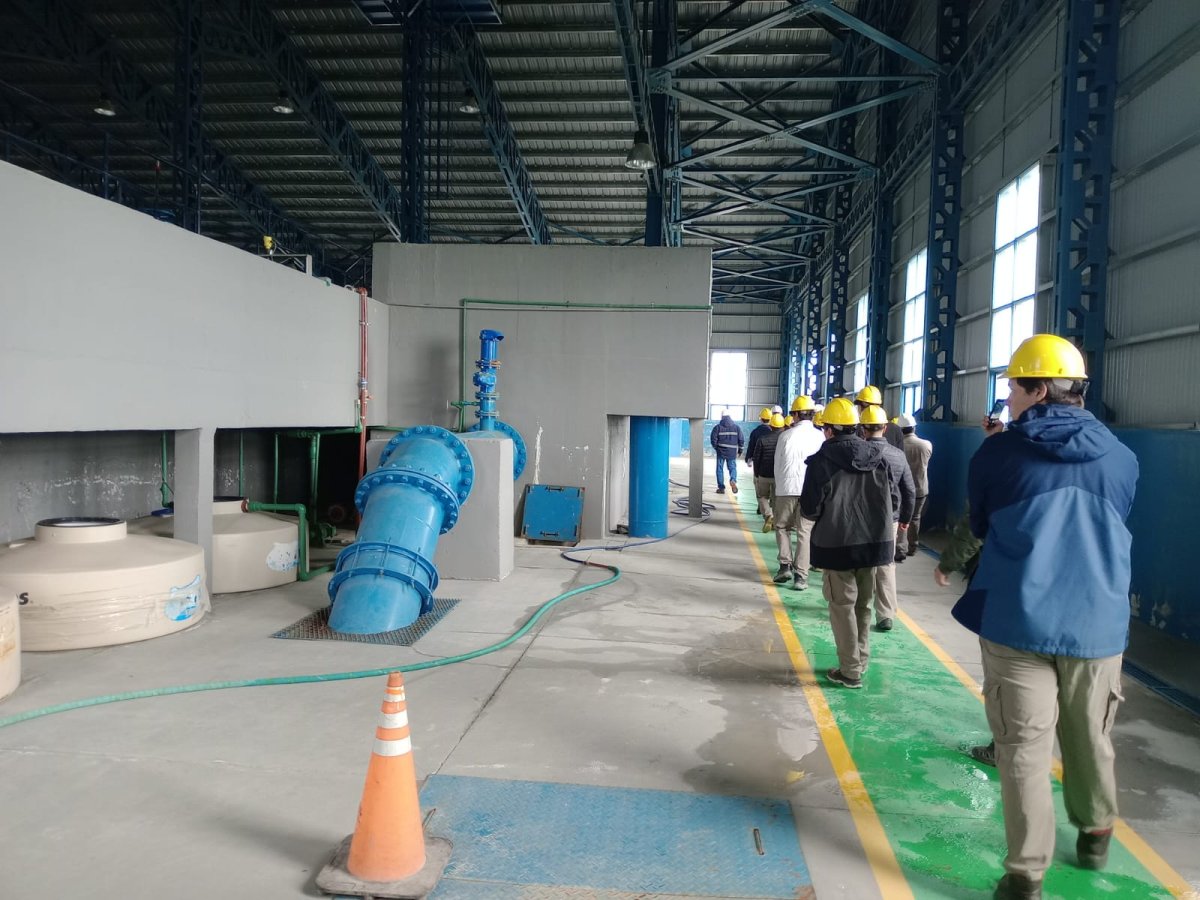 Estudiantes técnicos visitaron la planta potabilizadora de Servicios Públicos