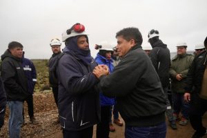 Vidal supervisó el inicio de una campaña de perforación de USD 7,27 millones en el Golfo San Jorge