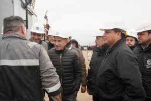 Vidal supervisó el inicio de una campaña de perforación de USD 7,27 millones en el Golfo San Jorge