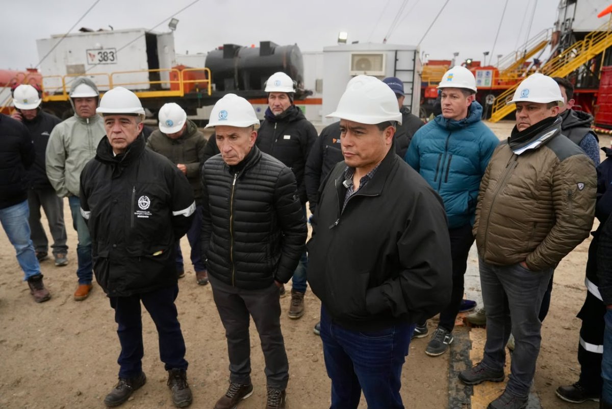 Vidal supervisó el inicio de una campaña de perforación de USD 7,27 millones en el Golfo San Jorge