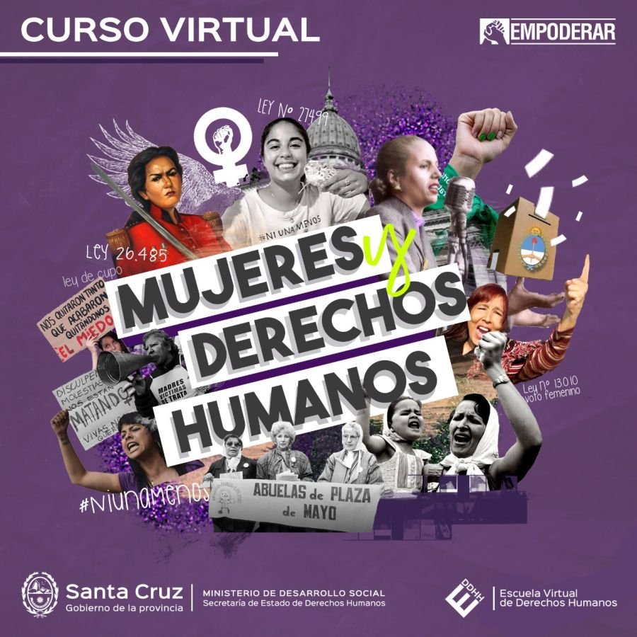 Continúan las inscripciones al curso virtual "Mujeres y Derechos Humanos"