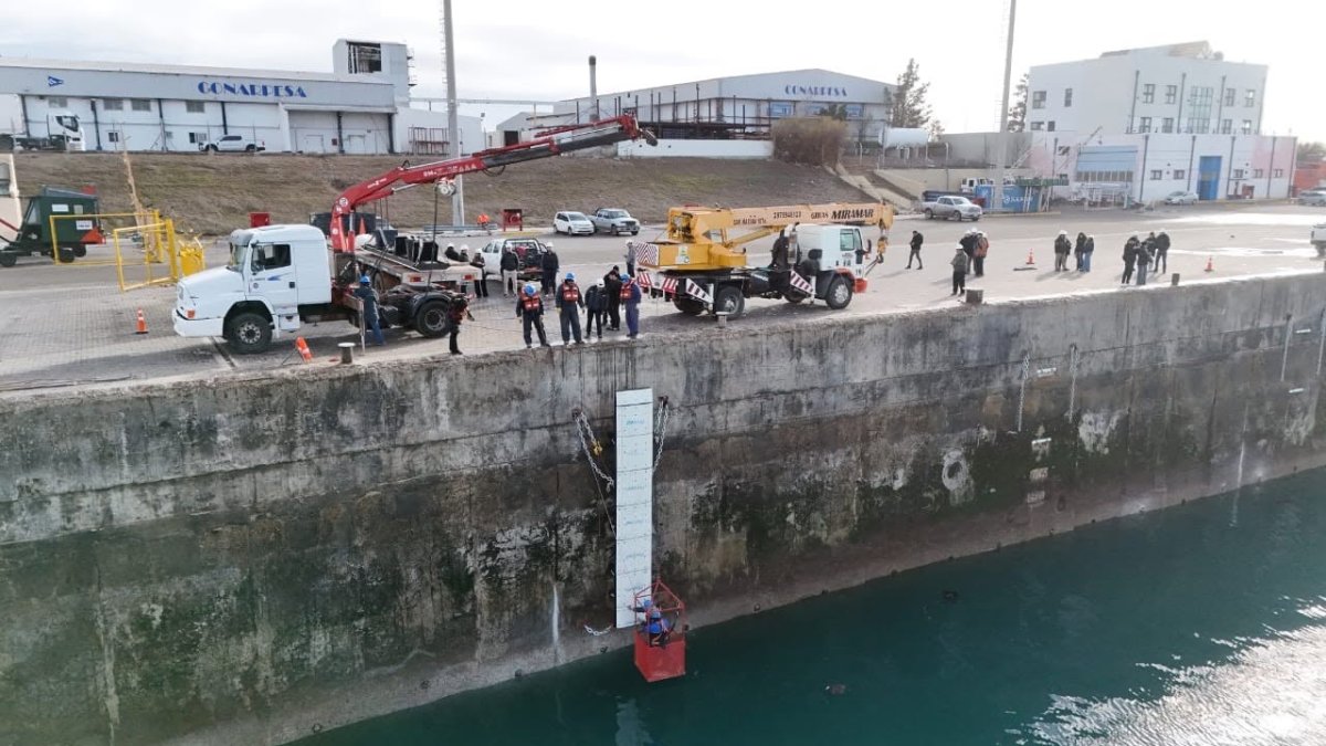 La intervención comprendió los sectores 3 A y 3 B, con la colocación de defensas en el Sitio 3 A.