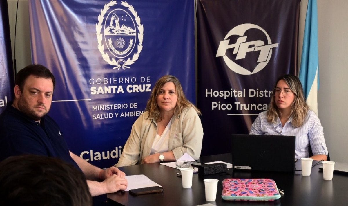 Salud coordinó acciones para optimizar la gestión del Hospital de Pico Truncado