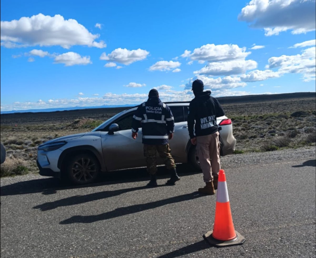 La Policía de Santa Cruz controló rutas y zonas rurales del norte provincial