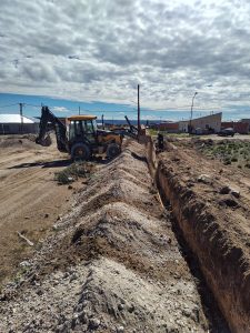 Viales colocan señalizaciones y acompañan obras de Distrigas en Las Heras