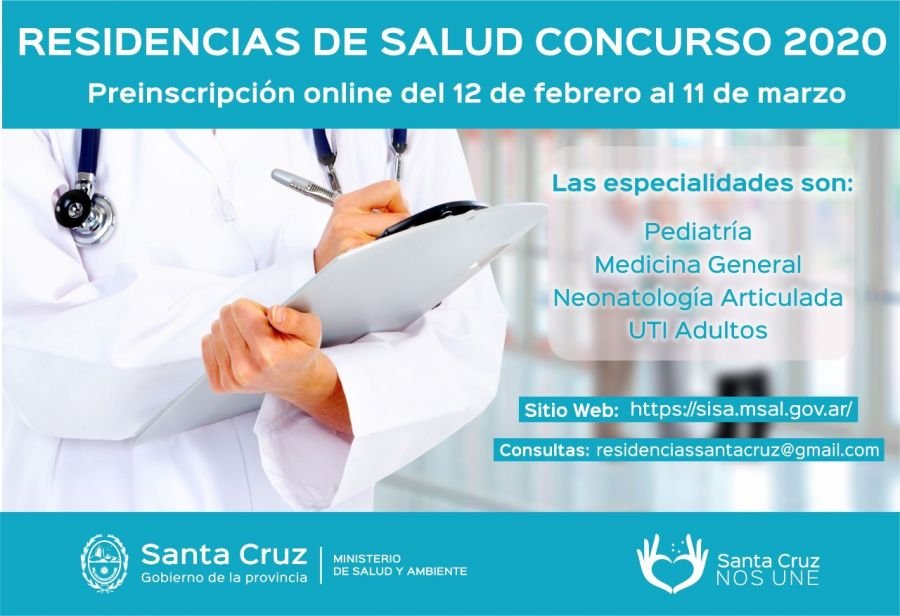 Informan que se realizará el examen único 2020 para el Concurso Residencias Medicas
