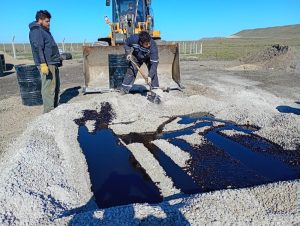 Vialidad implementa la nueva mezcla asfáltica en frío en sus distritos viales